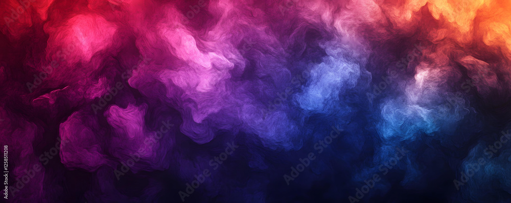 Poster abstract colorful smoke swirls background image a vibrant and dynamic display of colors