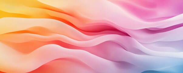 Obraz premium Flowing Abstract Gradient Waves of Color