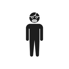 Angry Frustrated Person Expression Icon
