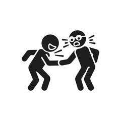 Bullying Harassment Action Scene Icon