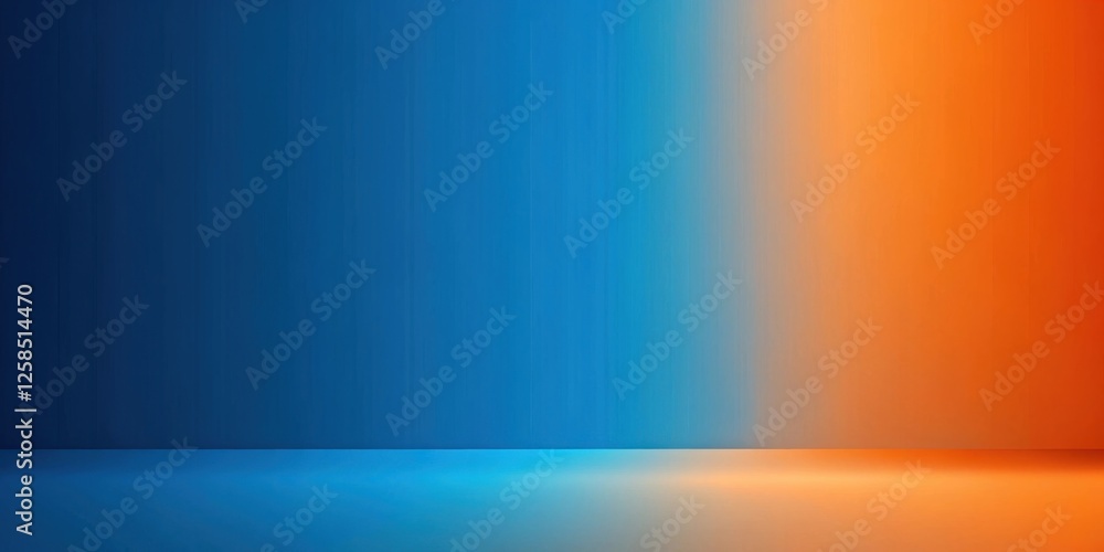 Aufkleber Abstract Blue and Orange Gradient Background for Design Projects