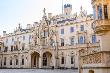 Lednice Castle complex, UNESCO World Heritage site in the South Moravia region in Lednice, Czech Republic