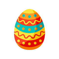 Illustration of cute Easter egg.