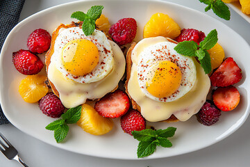  eggs benedict platter
