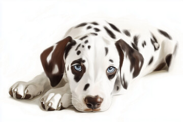 portrait of a dalmatian
