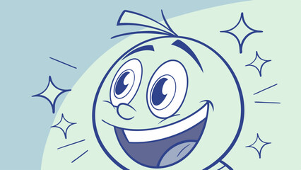 smile icon cartoon character