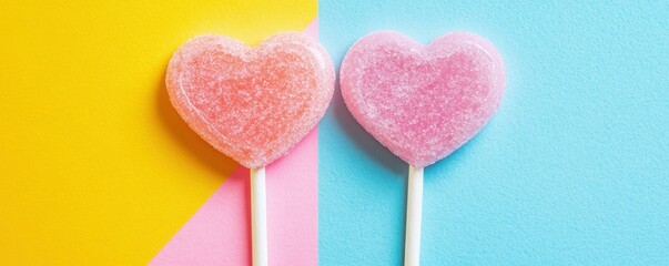 Obraz premium Sweet Heart Candies Delightful Treat