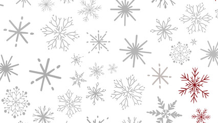 Winter Snow Symphony: Captivating 3D Illustration of Descending Snowflakes for Christmas