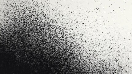 Obraz premium Monochrome Gradual Spray Pattern with Dotted Halftone Effect