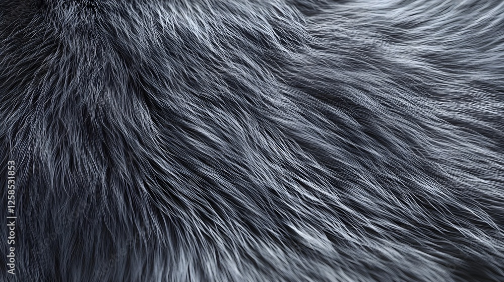 Poster monochromatic fur texture background with soft and fluffy appearance