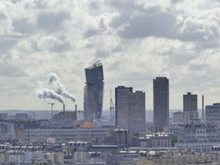 Paris gratte-ciels vue ciel urbain