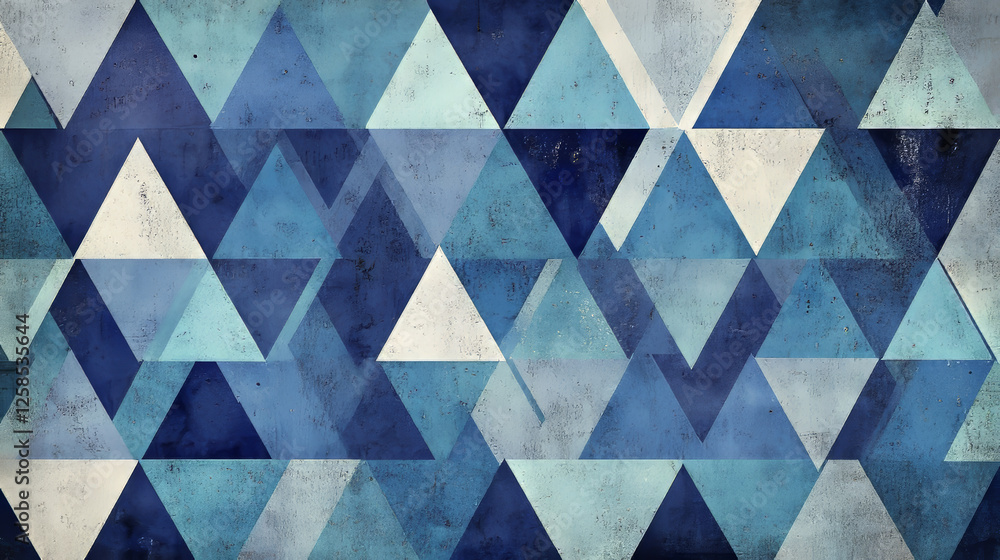Poster abstract vector pattern, repeat geometric triangle mosaic background