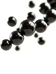 Sci-fi Black Molecule in Motion A Highly Detailed Vision