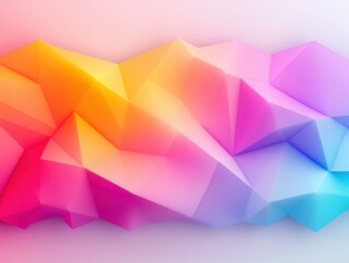 Fototapeta premium Abstract Geometric Low Poly Gradient Design Polygonal Art