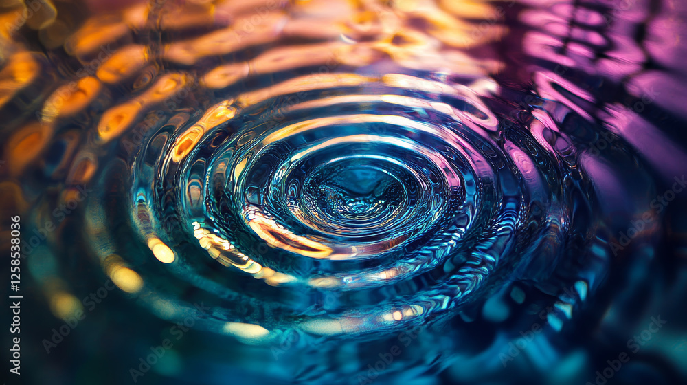 Poster abstract vector background with volume color circles