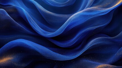 Obraz premium Dynamic Blue background with abstract shapes, ideal for design and banner templates. Featuring a vibrant dark theme with energetic composition and modern, artistic minimalist wallpaper.