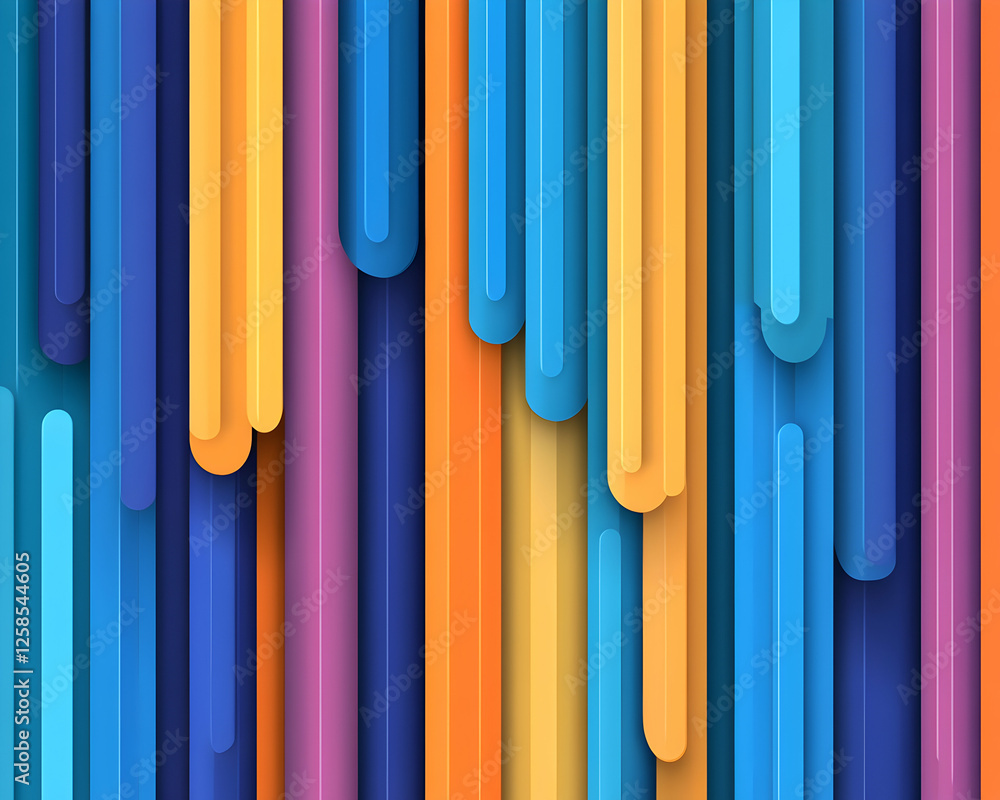 Poster colorful vertical stripes background for graphic design and web use with minimalist style