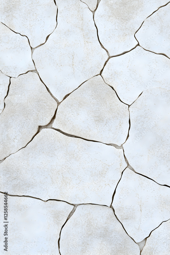 Poster crack pattern background. wall, ground or floor tiles of irregular stone. use for design material