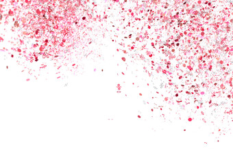 Pink Percentage Confetti Burst