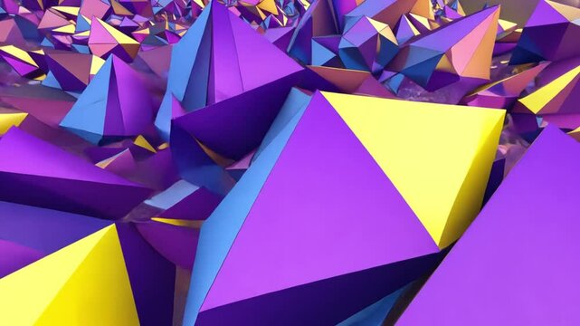 cycled 3d animation, abstract background of colorful morphing shapes, psychedelic transformation concept