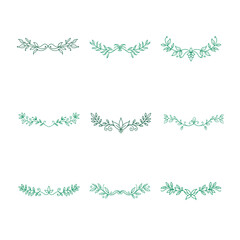 Artistic underline decorations for invitations and branding