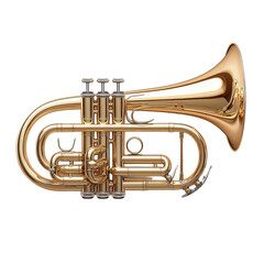 Obraz premium Pocket trumpet isolated on transparent background