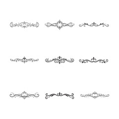 Decorative underline elements collection bundle