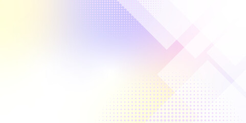 Abstract geometric white and gradient color background with halftone effect. Modern poster layout, advertising banner design, background. Pop art template, texture Pattern. Vector illustration........