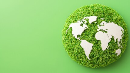 Sustainable earth awareness global representation nature green environment aerial view eco-friendly concept