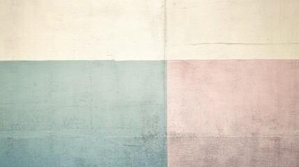 Fototapeta premium Geometric Textured Background with Green, Beige, and Pink Sections.