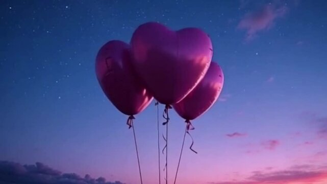 birthday, celebration, blue, party, love, air, helium, valentine, fun, color, holiday, vector, decoration, flying, clouds, illustration, pink, ballon, happy, red, fly