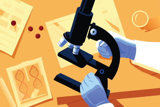 A forensic scientist meticulously examines crime scene evidence within a sterile lab, using advanced instruments.