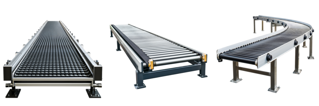 Conveyor belts in various designs for industrial use and efficiency
