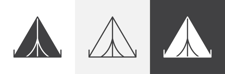 Camping icons graphics pack vectors. © ramsey