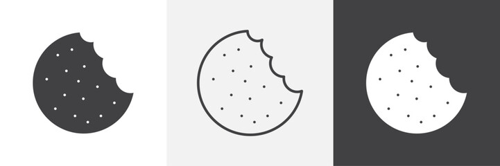 Cookie icons graphics pack vectors.