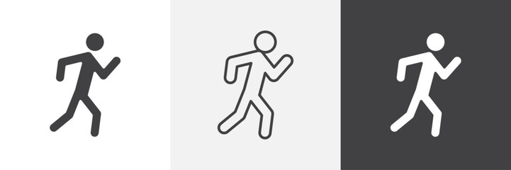 Fitness exercise icons graphics pack vectors.