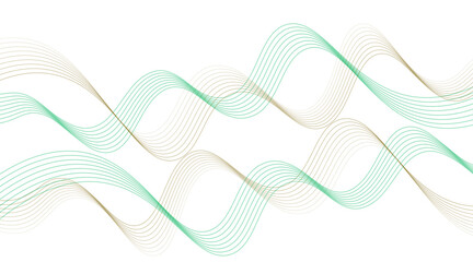 Abstract black lines wave curve motion on white, Curve wave seamless pattern. Thin wavy line abstract background. 