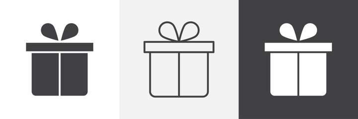 Gift icons graphics pack vectors.