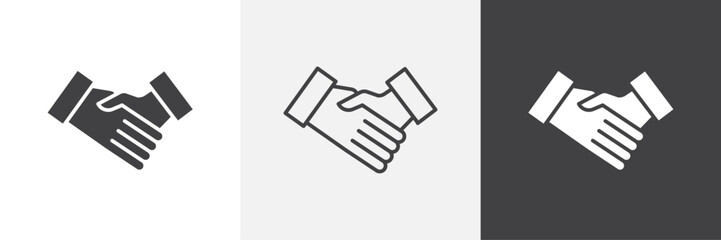 Handshake icons graphics pack vectors.