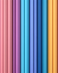 Obraz premium Rows of colored pencils in pastel shades, background. Education, school, art, design