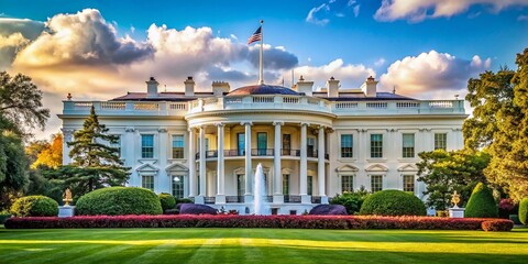 Naklejka premium Candid Moments at the Presidential Residence: A Day in the Life