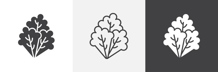 Lettuce icons graphics pack vectors.