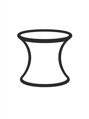 Minimalist Black AI Vector Icon