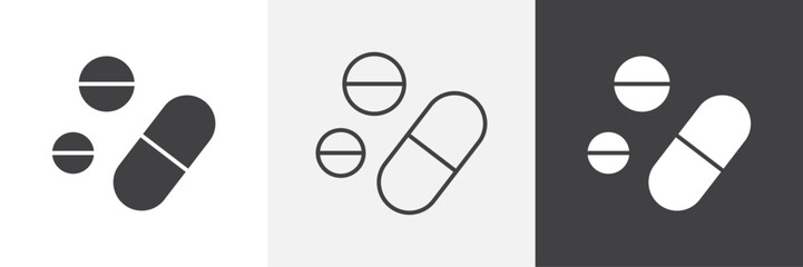 Medicine icons graphics pack vectors.