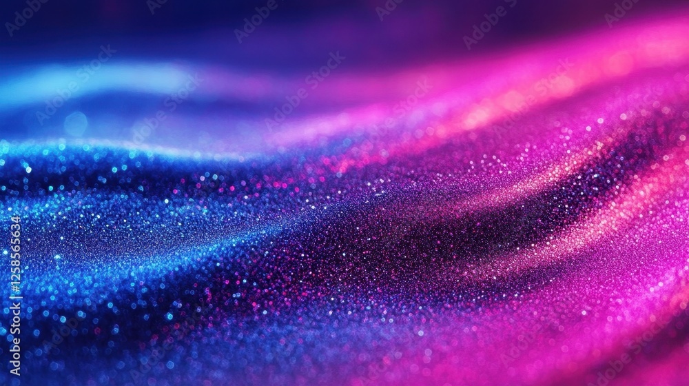 Poster shimmering luminescence , sparkling texture with vibrant gradient effect