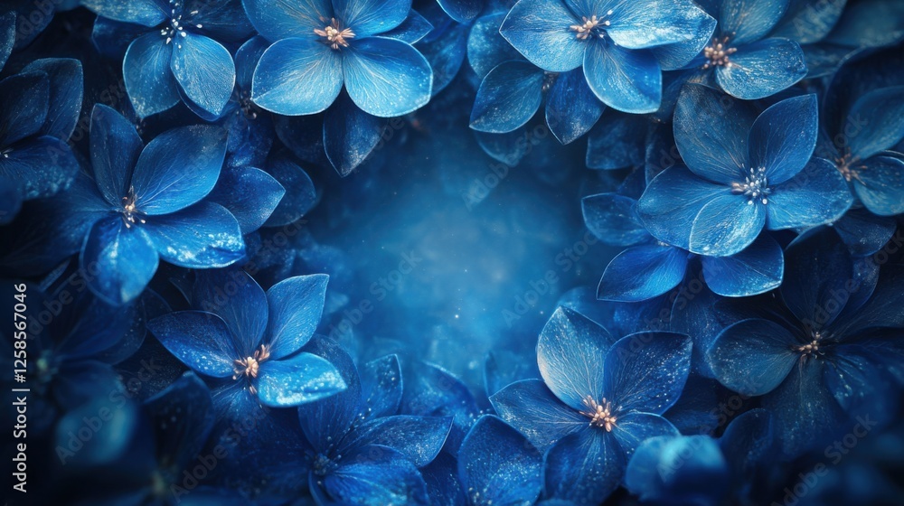 Poster elegant blue background with refined patterns, perfect for design and banner templates. featuring so