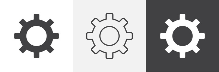 Settings icons graphics pack vectors.