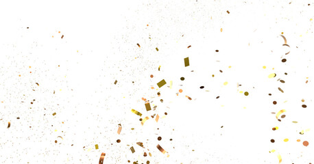 Golden Confetti Burst