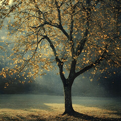 Fototapeta premium A tree that renews its leaves