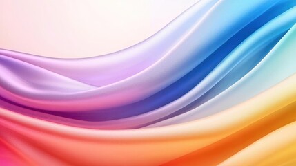 Obraz premium Colorful Flowing Fabric Drape